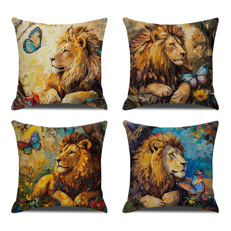 Decorative Floral Art Throw Pillow