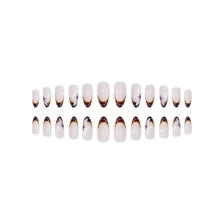Exquisite Floral Design Stiletto Nails Stornfield
