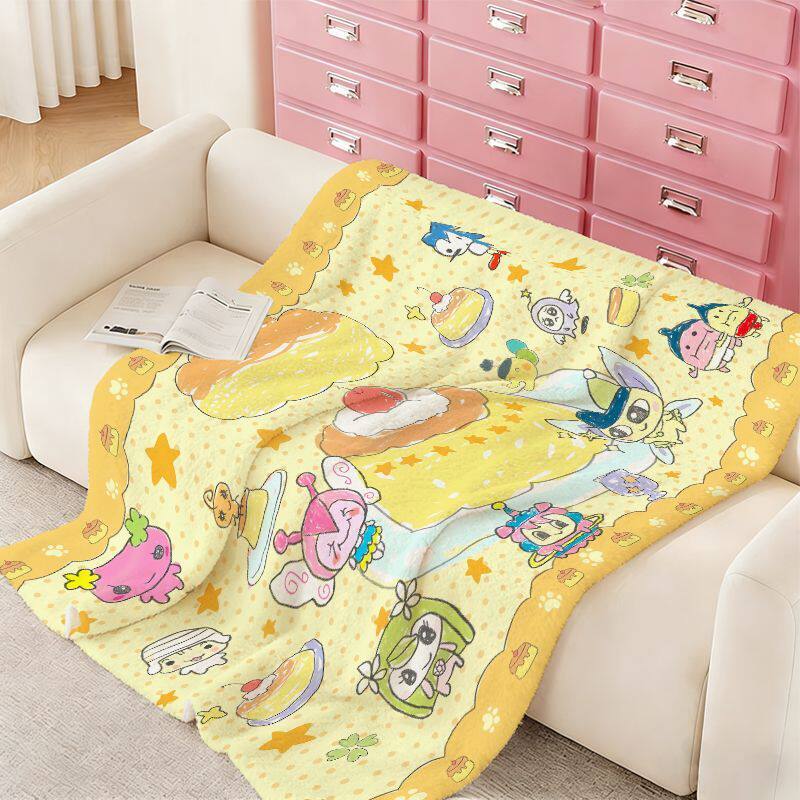 Cartoon-Themed Cozy Blanket