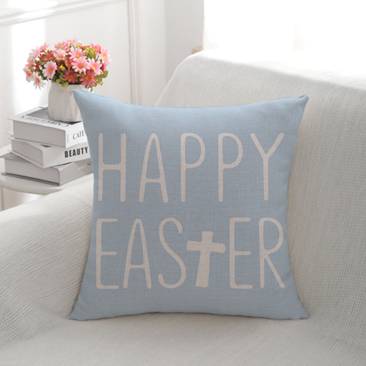 Artistic Rabbit Illustration Decorative Pillow