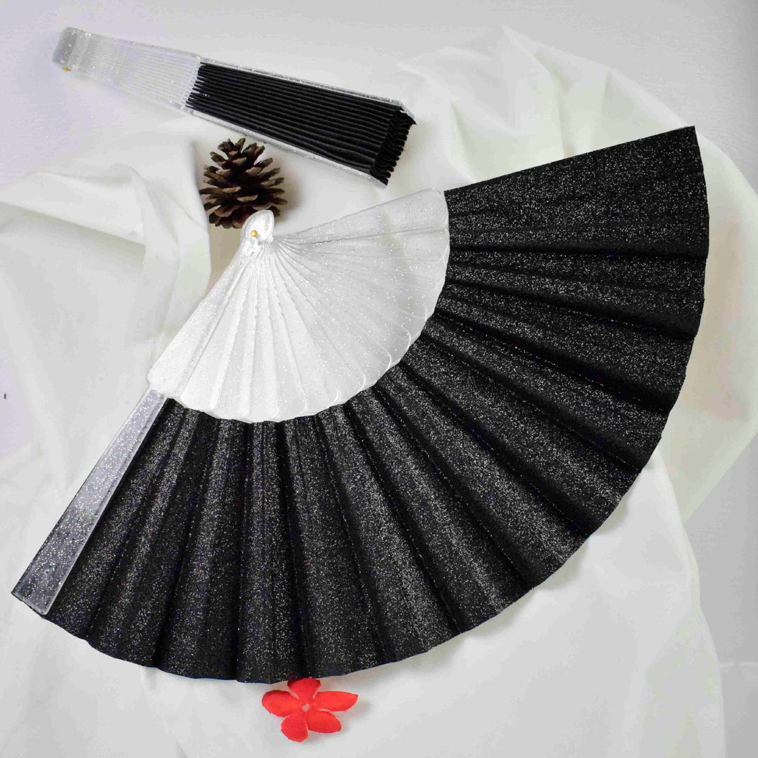 Ladies Glittering Hand Fan made of high-quality material Stornfield