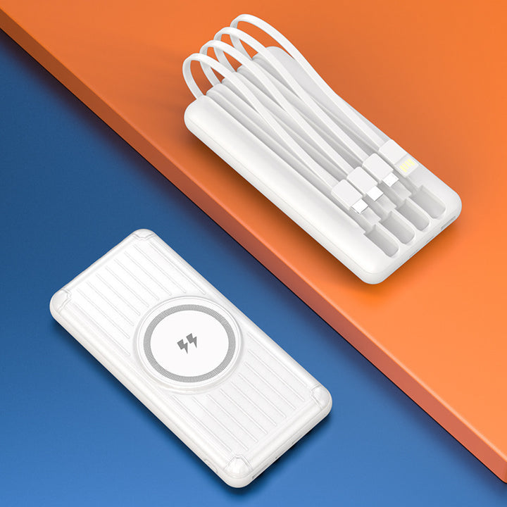 Compact power bank with integrated charging cable and fast USB-C connection Stornfield
