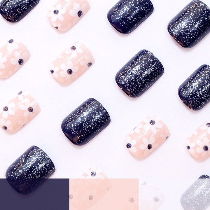 Decorative Floral Press-On Nail Enhancements Stornfield