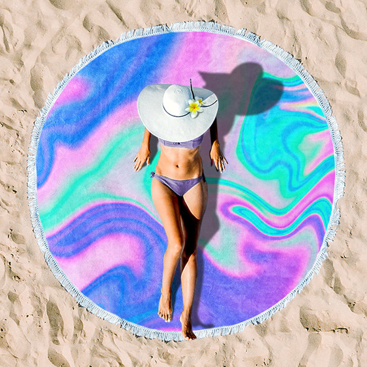 Rundstrand towel with unique sunset design Stornfield