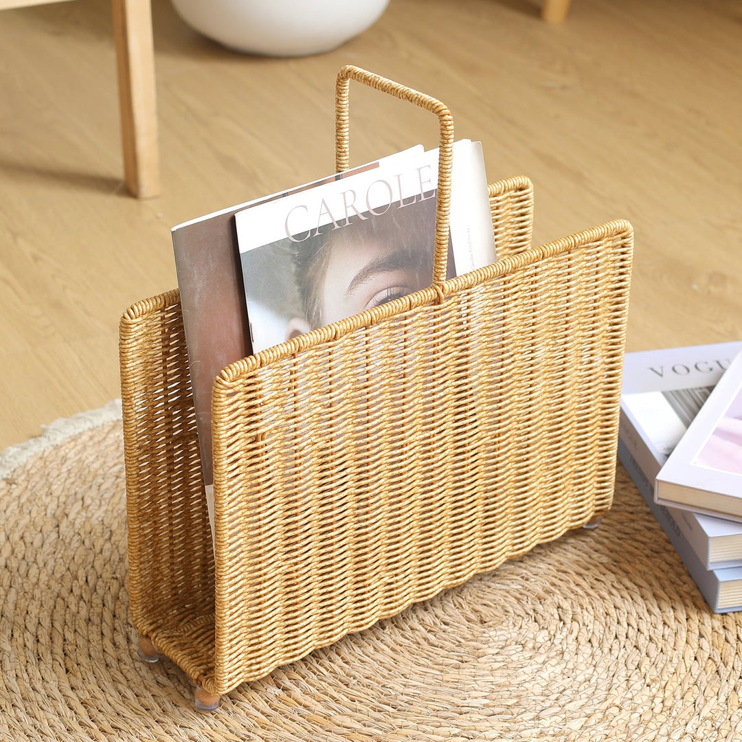 Spacious Woven Magazine Holder Stornfield
