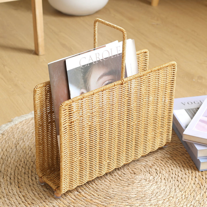 Spacious Woven Magazine Holder Stornfield