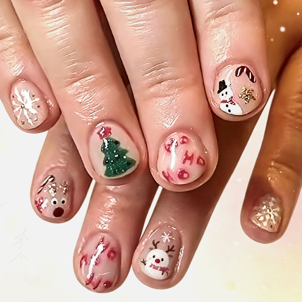 Themed Holiday Press-On Nail Art Stornfield