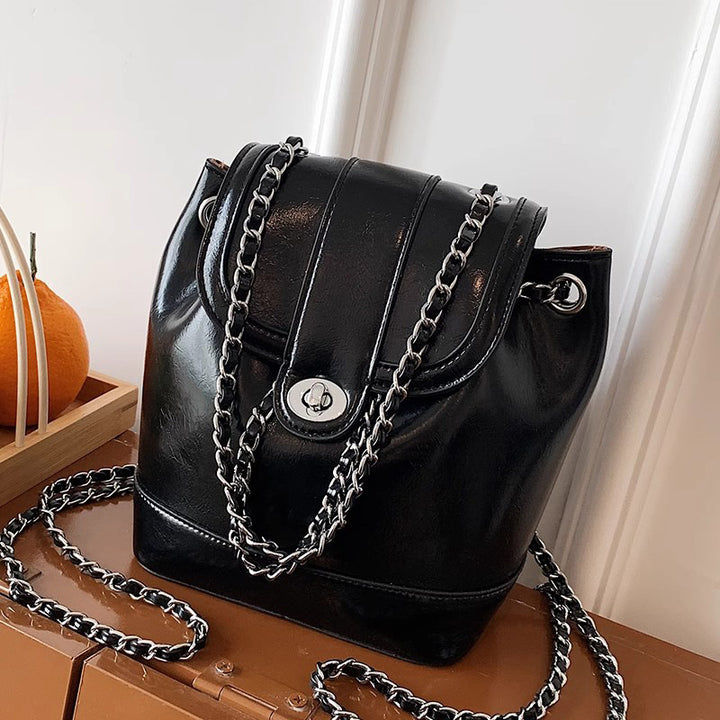Chic Chain-accented Bucket Handbag Stornfield