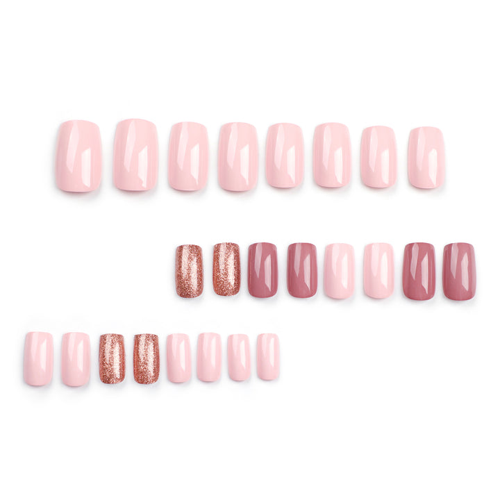 Nail extensions with shimmering accents Stornfield