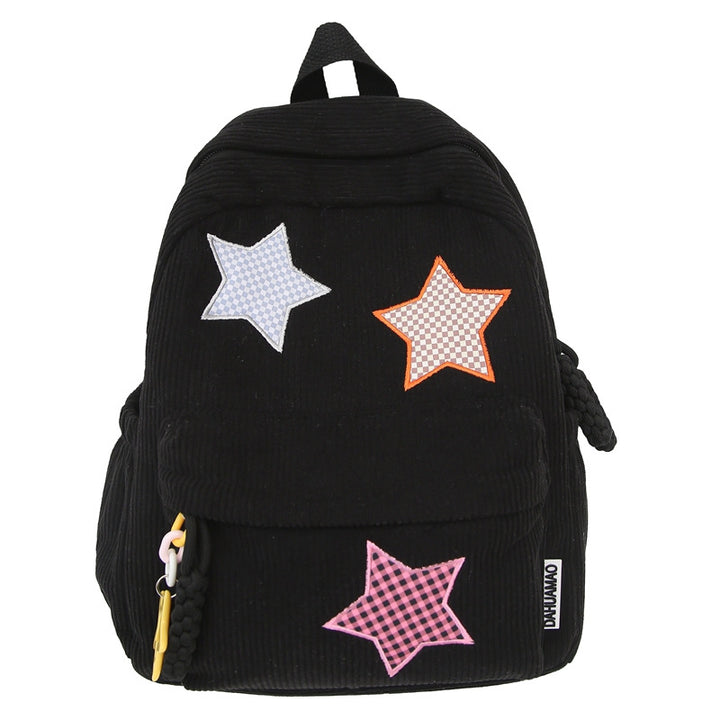 Casual Star-Embellished School Backpack Stornfield
