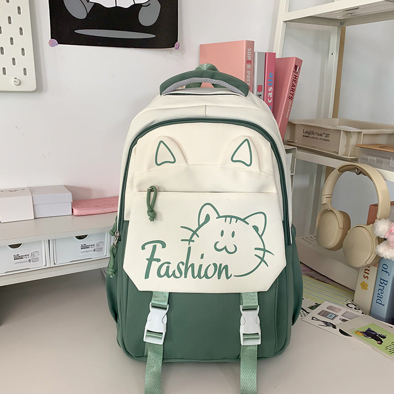 Backpack with Cute Cat Ears and Practical Compartments Stornfield