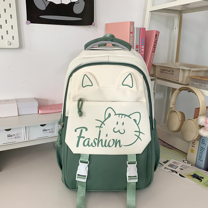 Backpack with Cute Cat Ears and Practical Compartments Stornfield