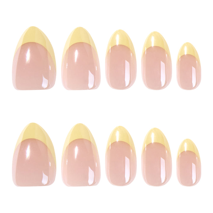 Elegant and refined nail art with shimmering French-tip Stornfield