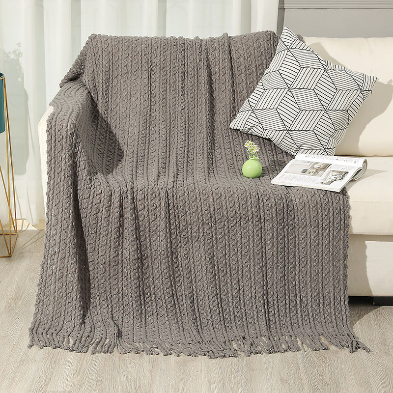 Women high-quality knitted blanket Stornfield