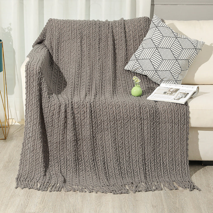 Women high-quality knitted blanket Stornfield