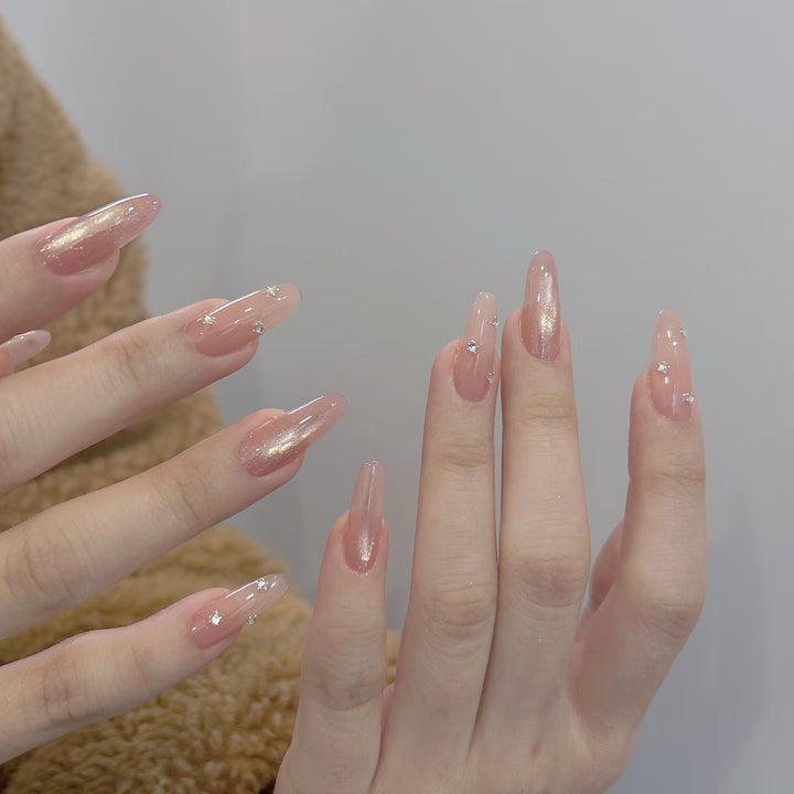 Elegant artificial nails with glitter accents Stornfield