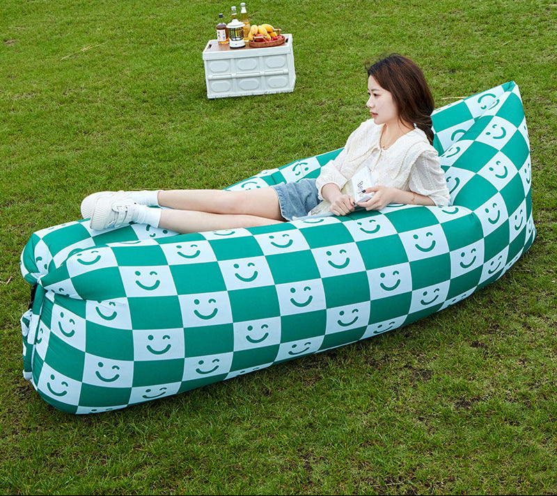 inflatable outdoor air lounger with heavy-duty oxford fabric and rapid-fill valve Stornfield