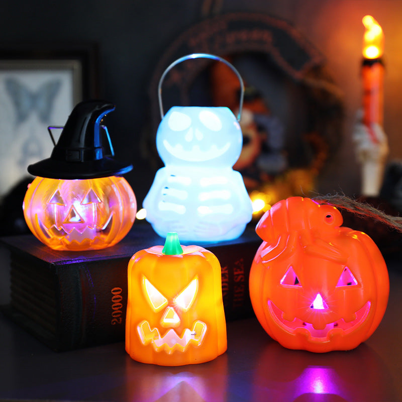 Halloween Pumpkin Glow Candle