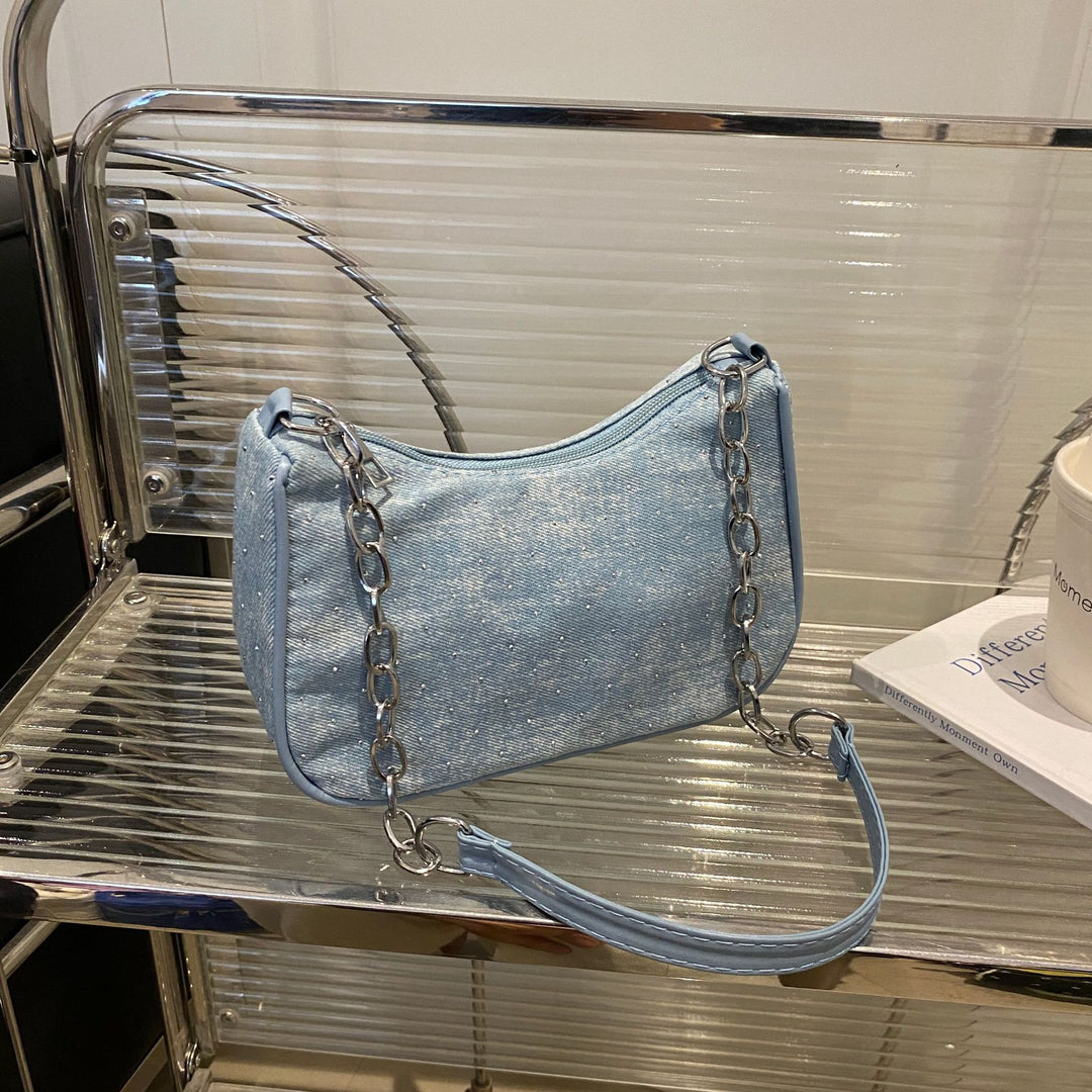 Stylish Chain-Handled Hobo Bag Stornfield