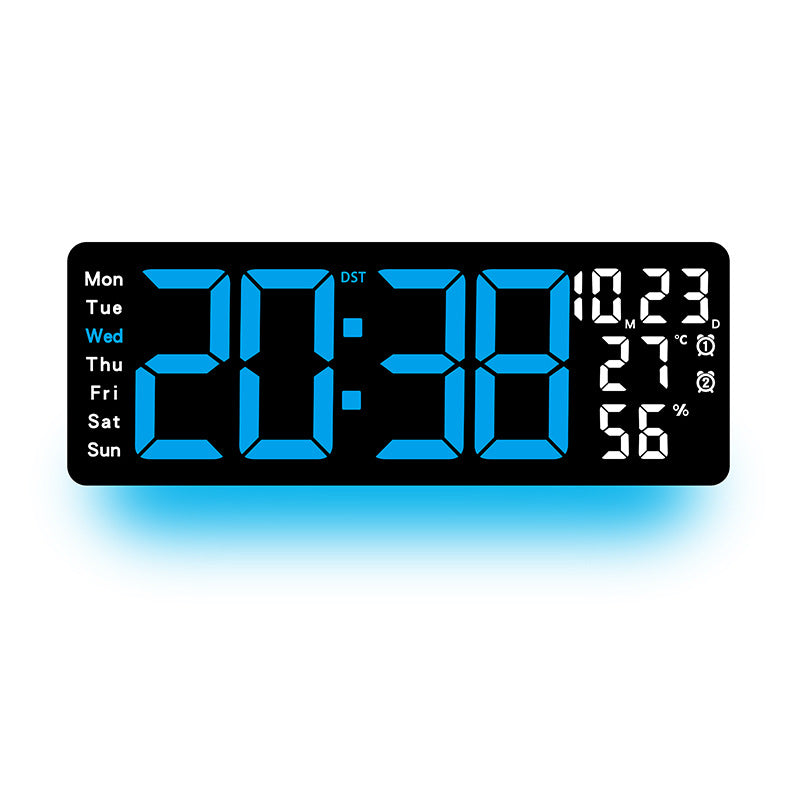 Digital Multi-Function Alarm Clock with Color LED Display Stornfield