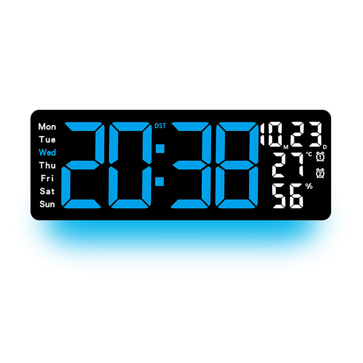 Digital Multi-Function Alarm Clock with Color LED Display Stornfield
