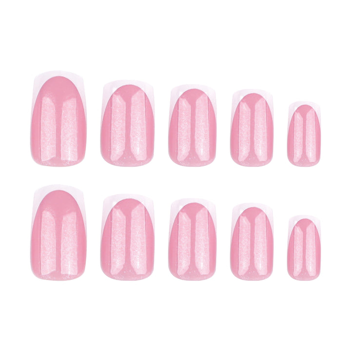 Sparkling nail art with elegant French tip design Stornfield
