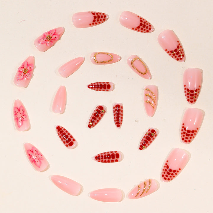 Glamorous Floral Nail Art Set Stornfield