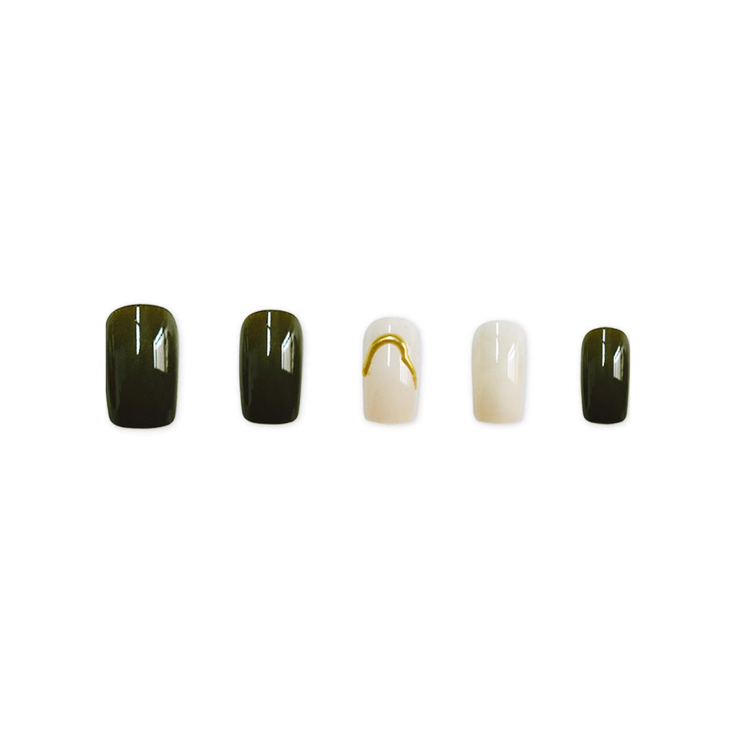 Artistic Press-On Nail Design Stornfield
