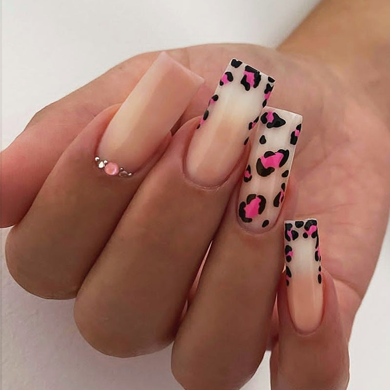 Artistic Leopard Print Press-On Nail Kit Stornfield