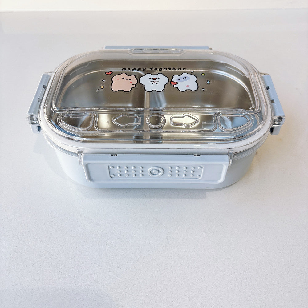 Fun-Themed Multi-Compartment Meal Storage Container