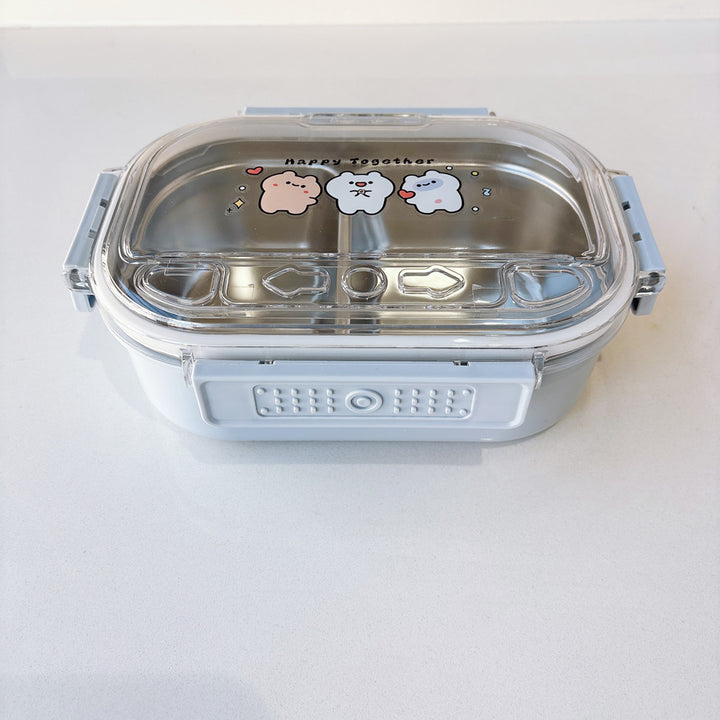 Fun-Themed Multi-Compartment Meal Storage Container