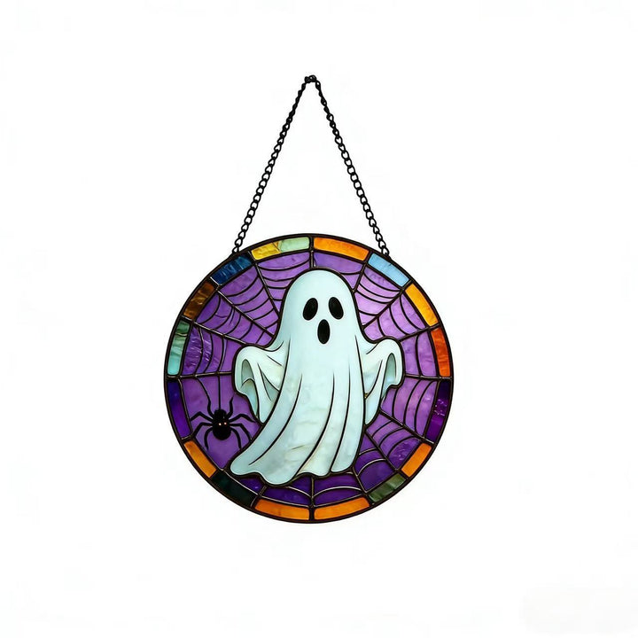 Decorative Skull Stained Glass Wall Art Stornfield