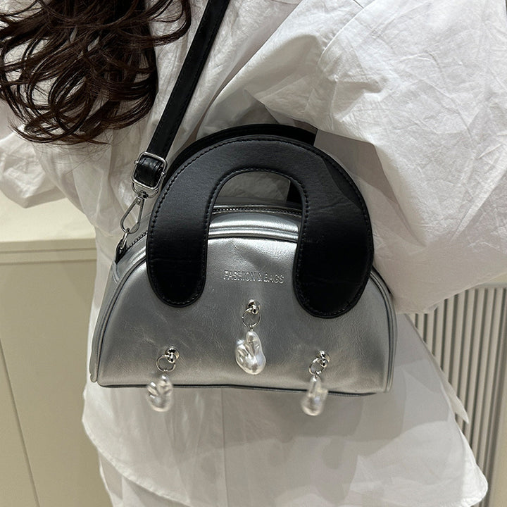 Elegant Pearl-Embellished Handbag