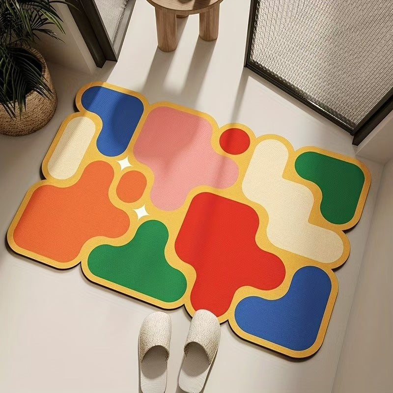 Modern Abstract Floor Mat Stornfield
