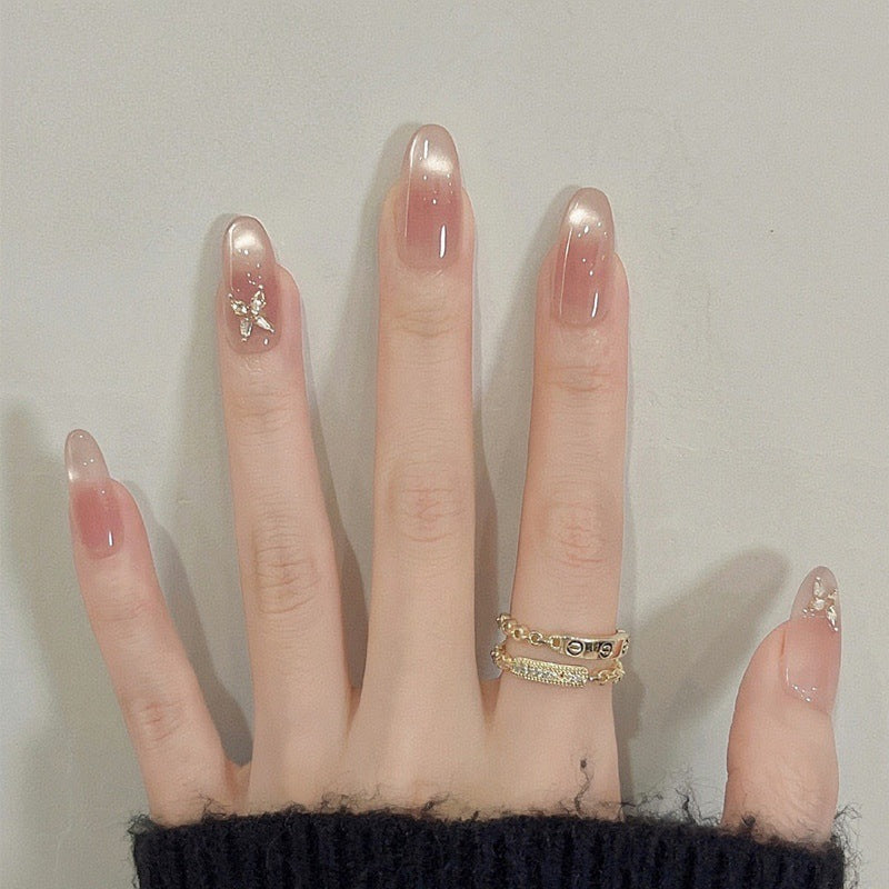 Artistic Ocean-Inspired Press-On Nail Design Stornfield
