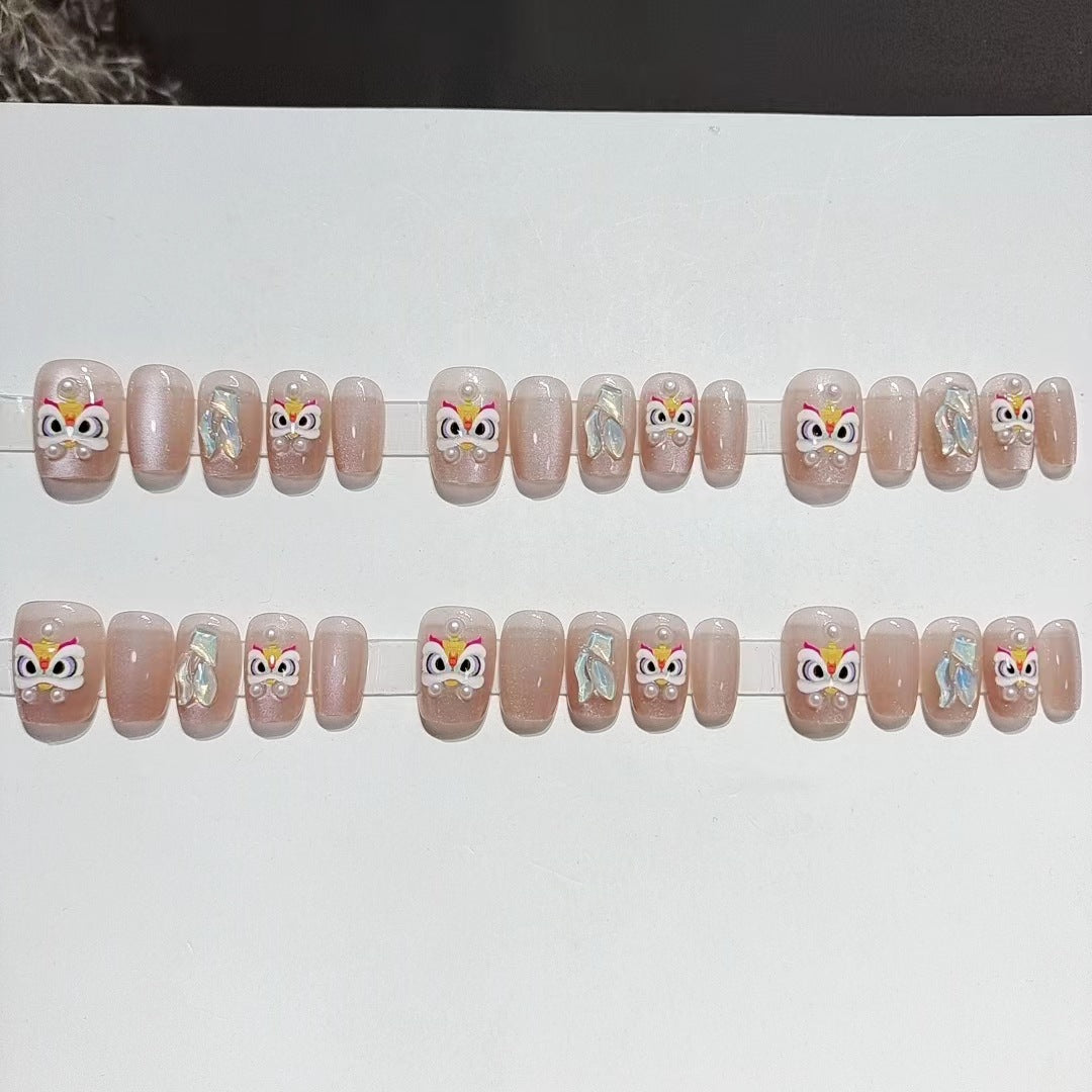Designer Butterfly-Themed Press-On Nail Set Stornfield