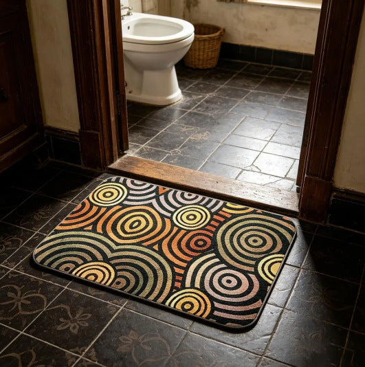 Geometric Pattern Soft Bath Mat