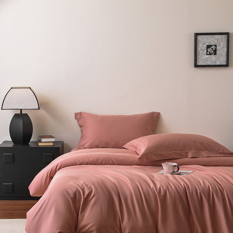 Bedding set made of high-quality cotton satin with duvet cover and pillowcases