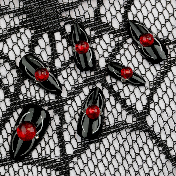 Glamorous stiletto nails with radiant accents Stornfield