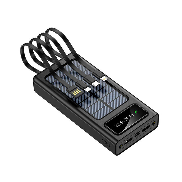 Solar-powered power bank with multifunctional connection and digital display Stornfield
