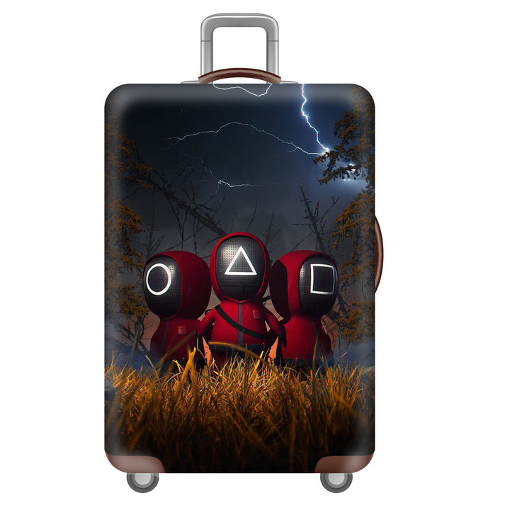 Unisex Hard Shell Suitcase with Creative Travel Motif Stornfield