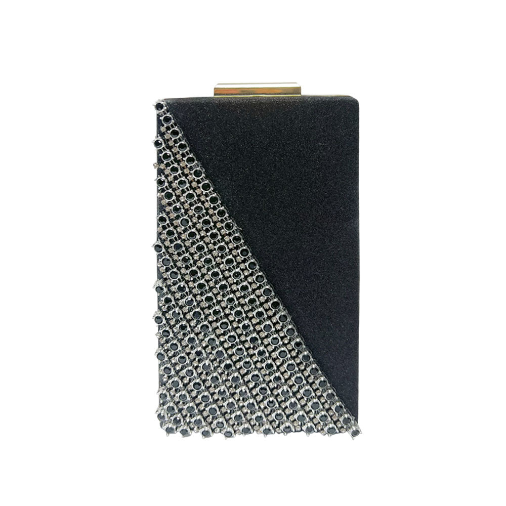 Crystal-Studded Box Clutch