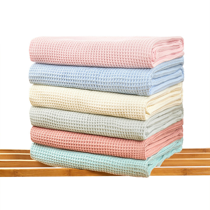 Textured Waffle Weave Throw Blanket Stornfield