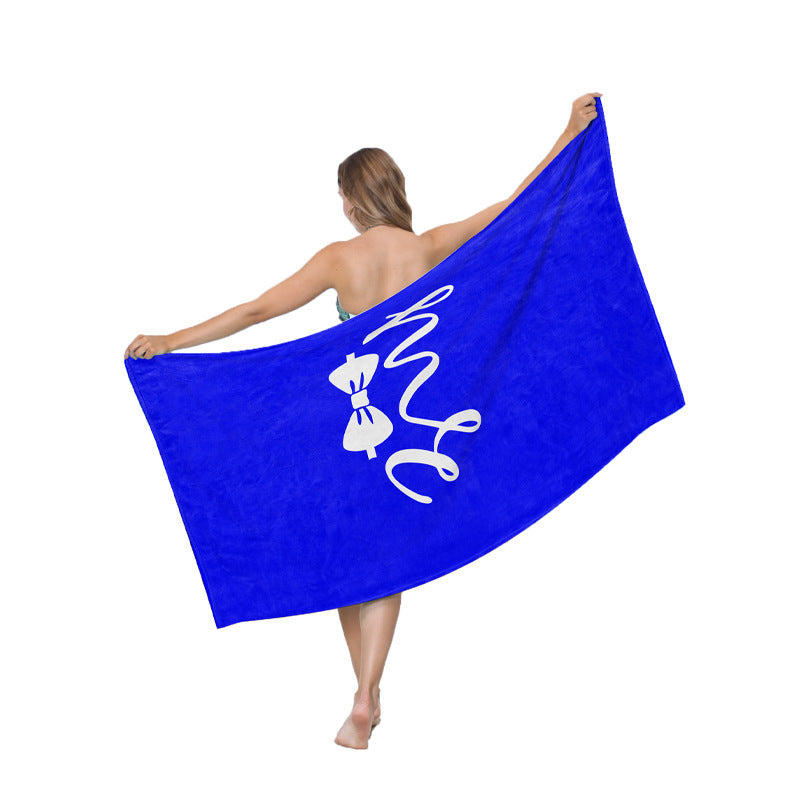 Beach towel with creative heart design Stornfield