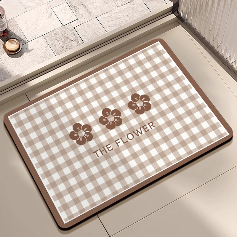 Cheerful Floral Design Indoor Area Mat Stornfield