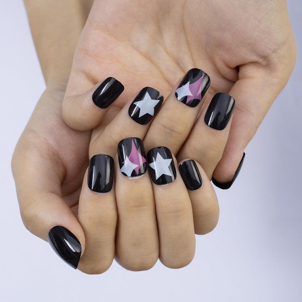 Art nails with creative star design Stornfield