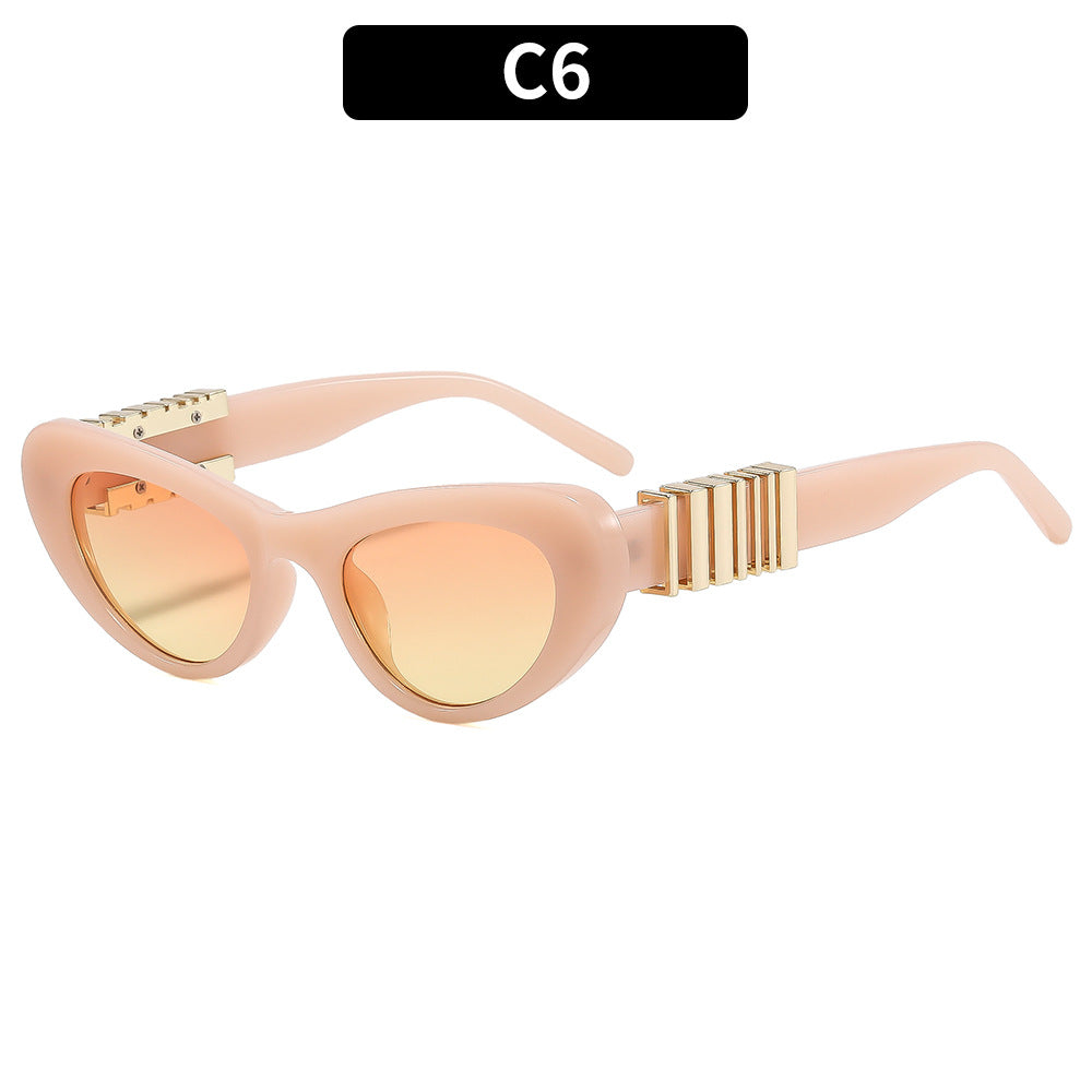 Women's Designer Sunglasses with Luxurious Metal Frame and Stylish Decorations Stornfield