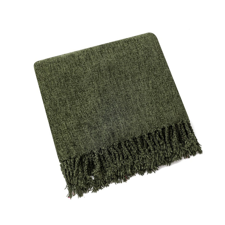 Ladies elegant and stylish couch blanket with fringes Stornfield