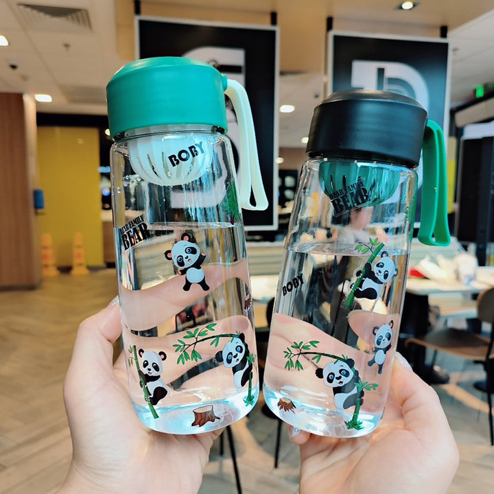 Ladies Playful Water Bottle with Cheerful Panda Design Stornfield