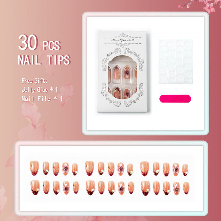 Luxury Floral Acrylic Press-On Nails